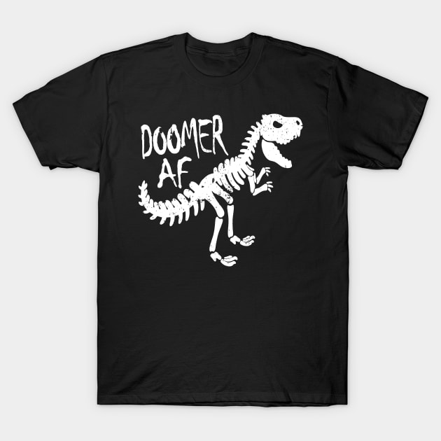 Funny Doomer AF T Rex Dinosaur Doom and Plant Generation T-Shirt by Etopix